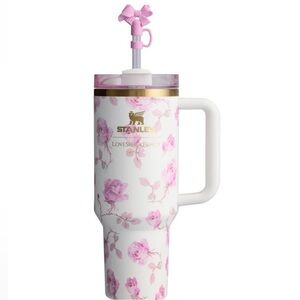 New Stanley x LoveShackFancy 40oz tumbler in ribbon rosa quenc…